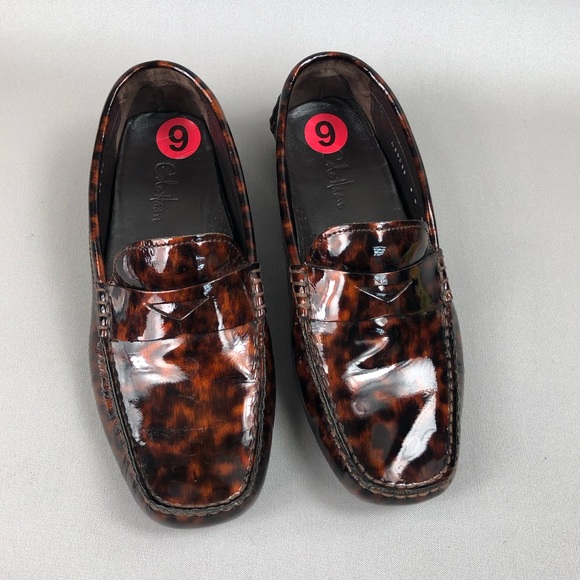 Cole Haan Women’s Animal Print Patent Driving Moccasins Shoes Size 6B - Picture 2 of 9